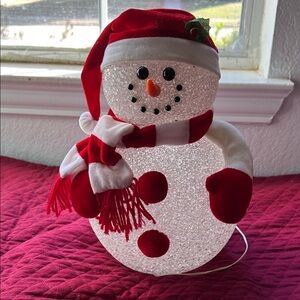 Festive Snowman Holiday Light Decor